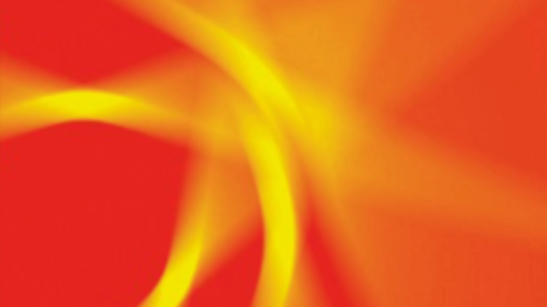 Abstraktes Bild mit verschwommenen gelben Streifen auf rotem Hintergrund